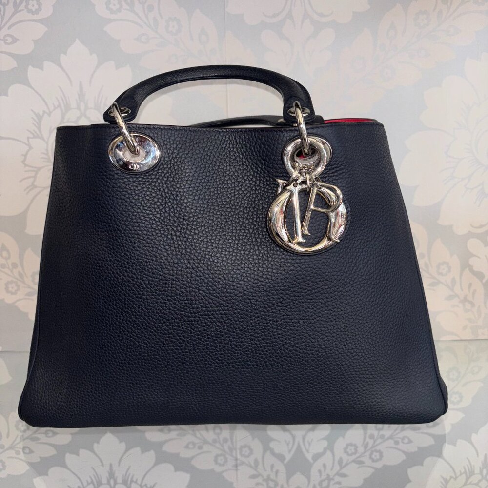 Christian Dior Diorissimo Navy Bag - Large